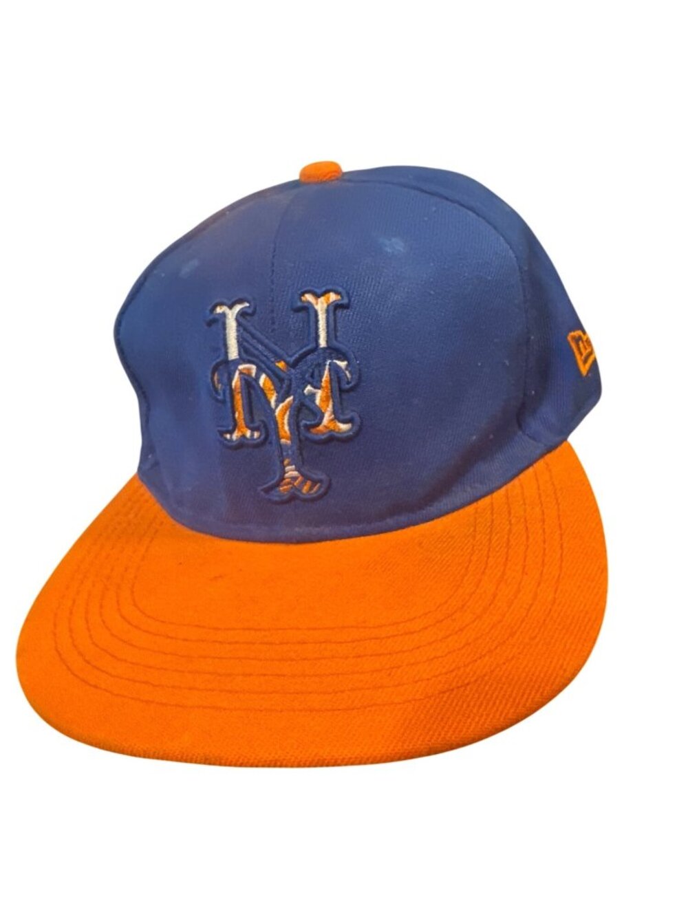 New York Mets Baseball Cap Flat Brim Embroidered Logo Snapback